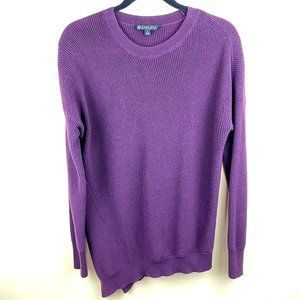 Athleta Purple Silk Pima Cotton Tencel Sweater S